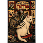 Paws and Needles Tattoo Print