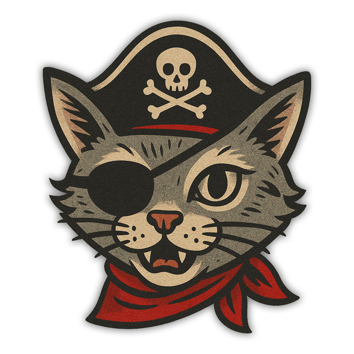 Pirate Cat Flexible Magnet - The Original Underground