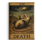 Possum Playing Death Tarot Fridge Magnet - The Original Underground