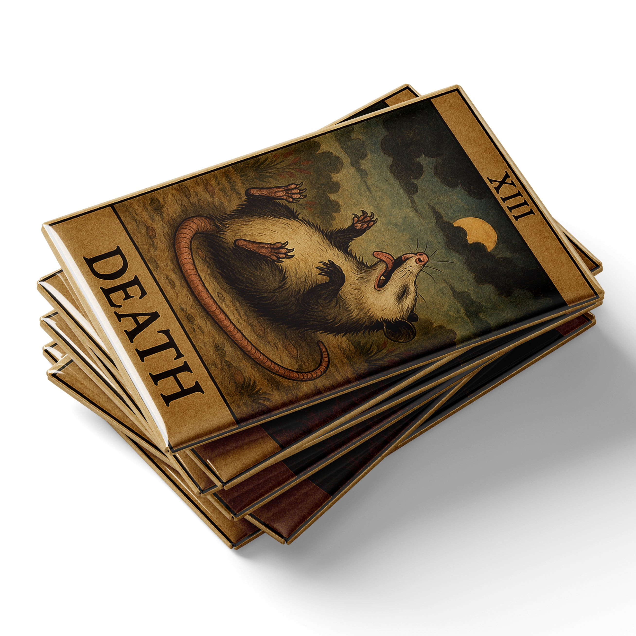 Possum Playing Death Tarot Fridge Magnet - The Original Underground