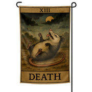 Possum Playing Death Tarot Garden Flag - The Original Underground