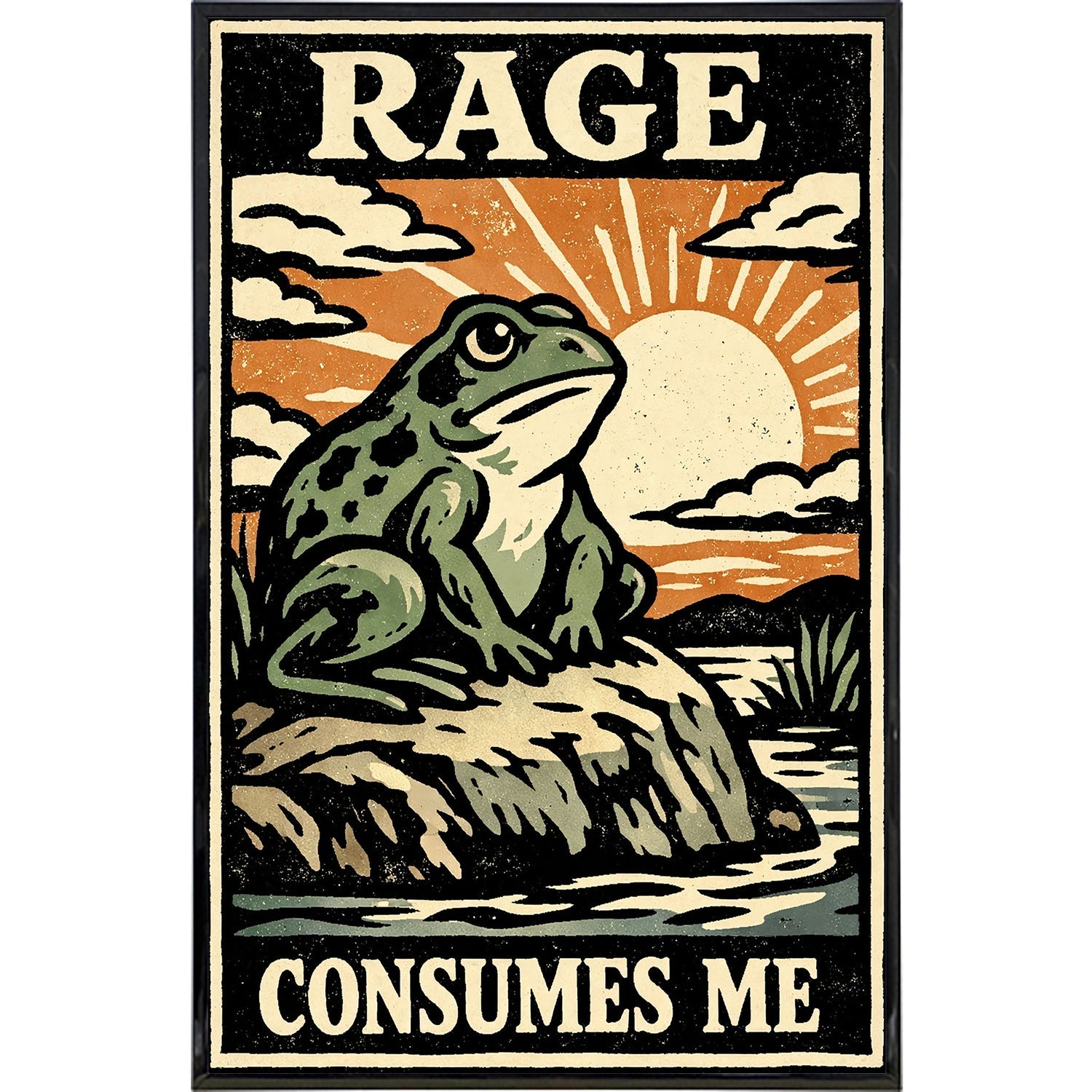 Rage Consumes Me Print - The Original Underground
