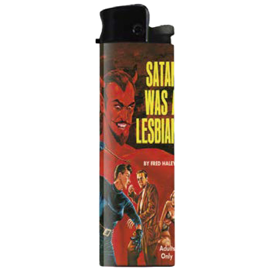 Wholesale Satan Was A Lesbian Lighter - Front