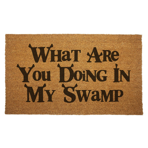 Shrek "What Are You Doing in My Swamp" Door Mat - The Original Underground / theoriginalunderground.com