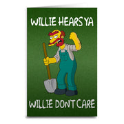 The Simpsons Groundskeeper Willie Greeting Card - The Original Underground
