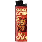 Smoke Catnip, Hail Satan Lighter - Front