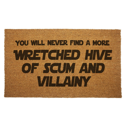 Star Wars "Wretched Hive of Scum and Villainy" Door Mat - The Original Underground / theoriginalunderground.com
