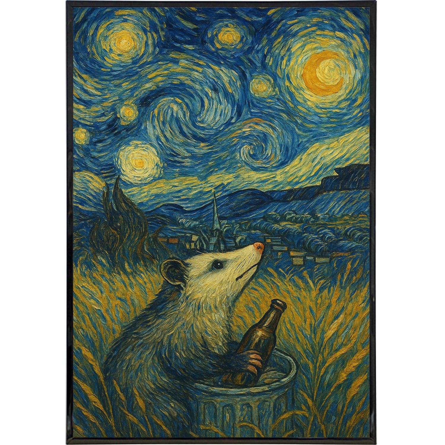 Starry Night From Another Perspective Original Poster Print - The Original Underground