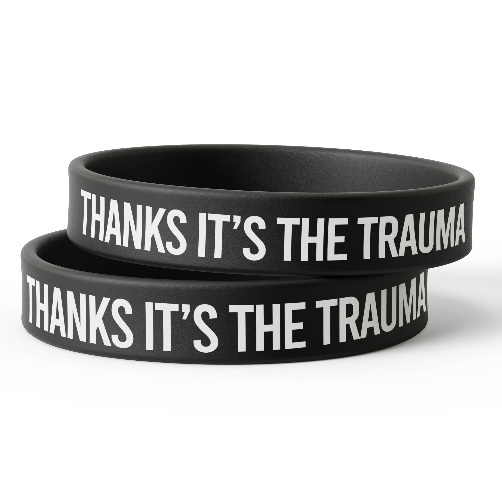Wholesale Thanks, It's the Trauma Silicone Wristband - The Original Underground