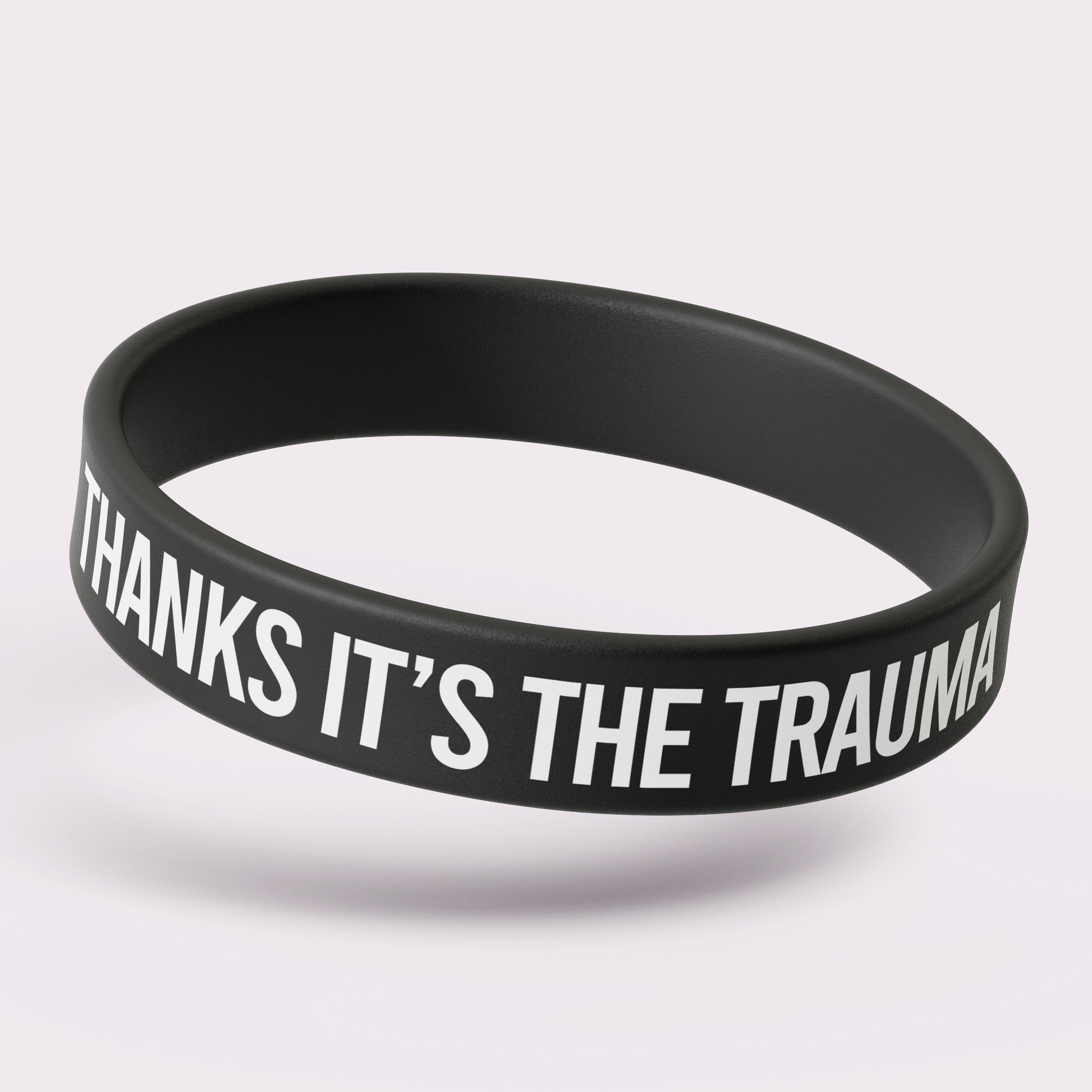 Wholesale Thanks, It's the Trauma Silicone Wristband - The Original Underground
