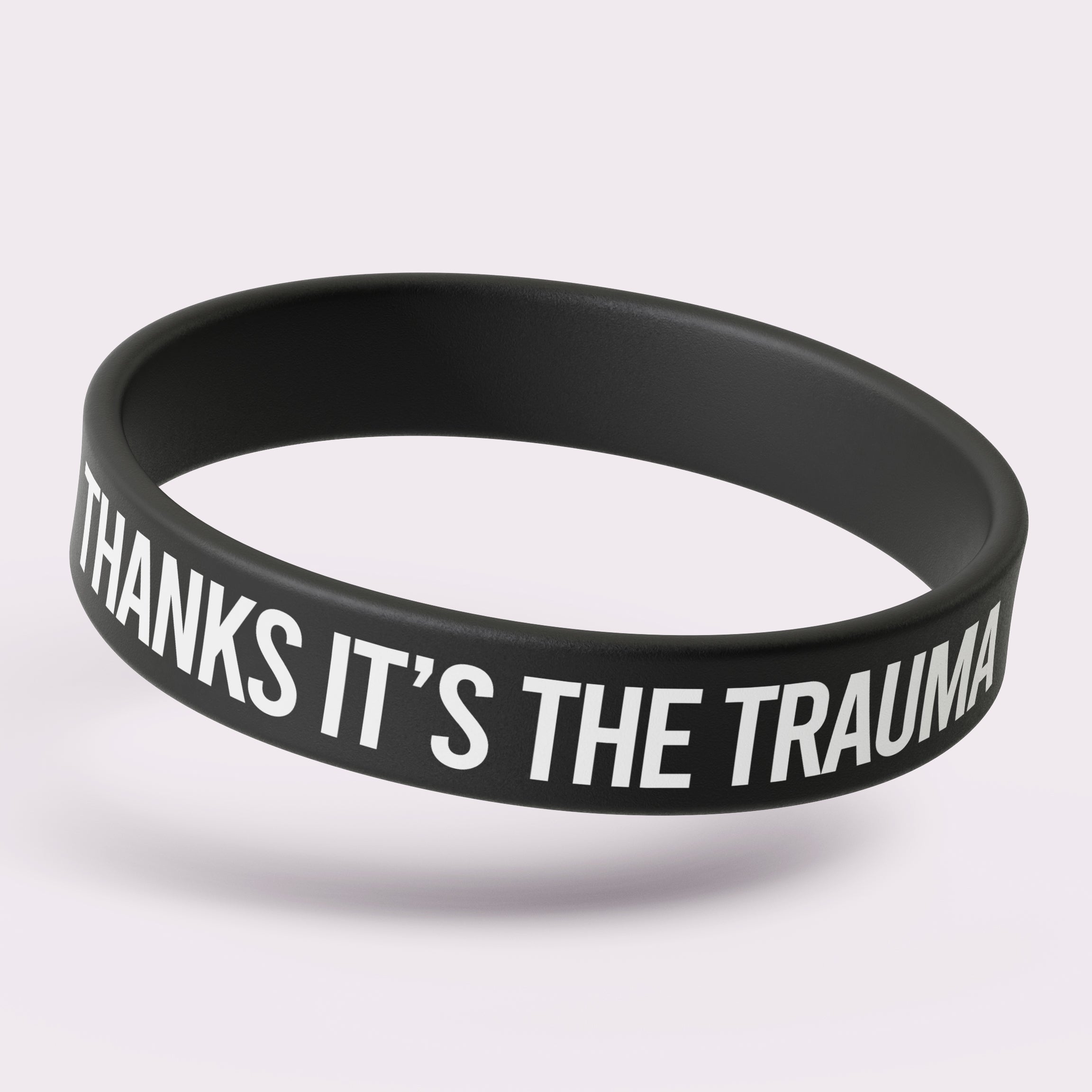 Wholesale Thanks, It's the Trauma Silicone Wristband - The Original Underground