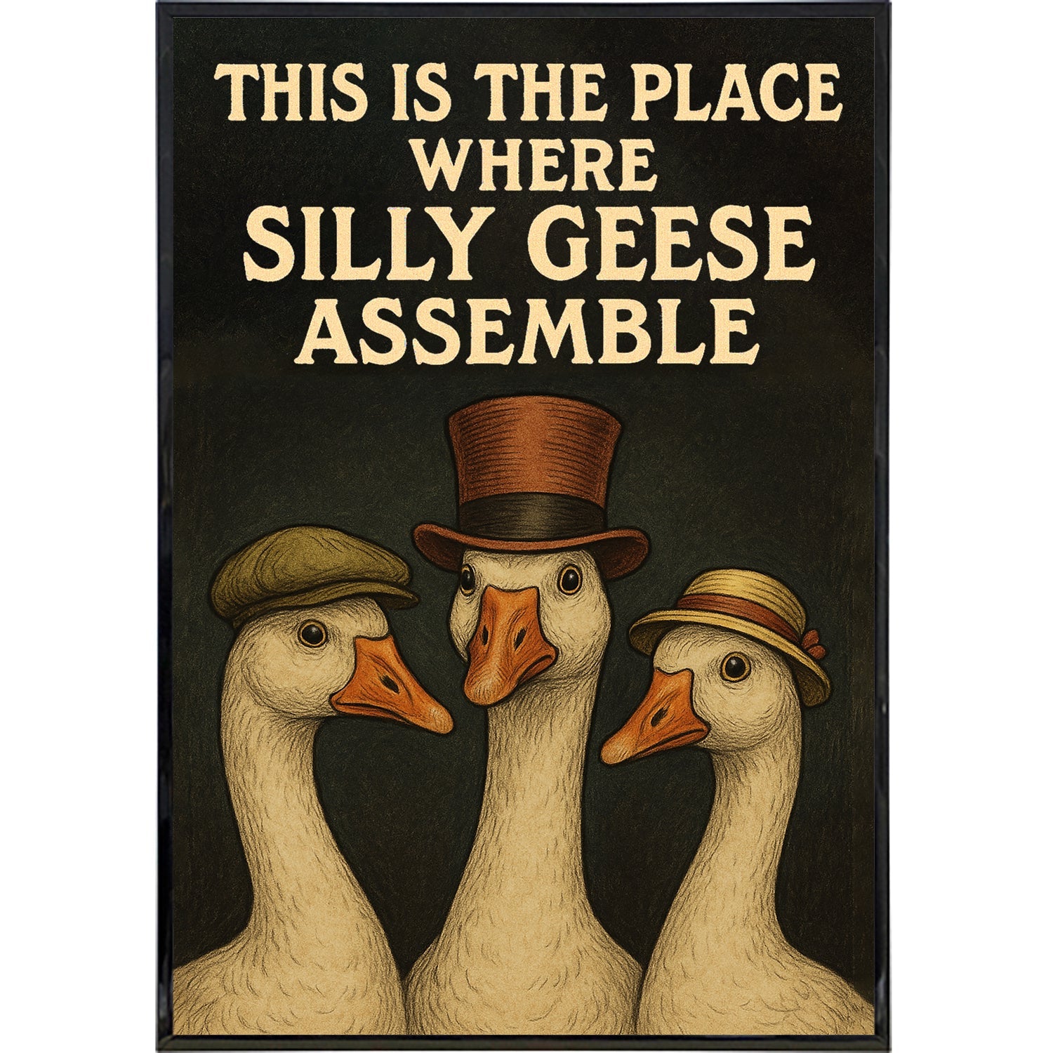 This is the Place Where Silly Geese Assemble Poster Print - The Original Underground