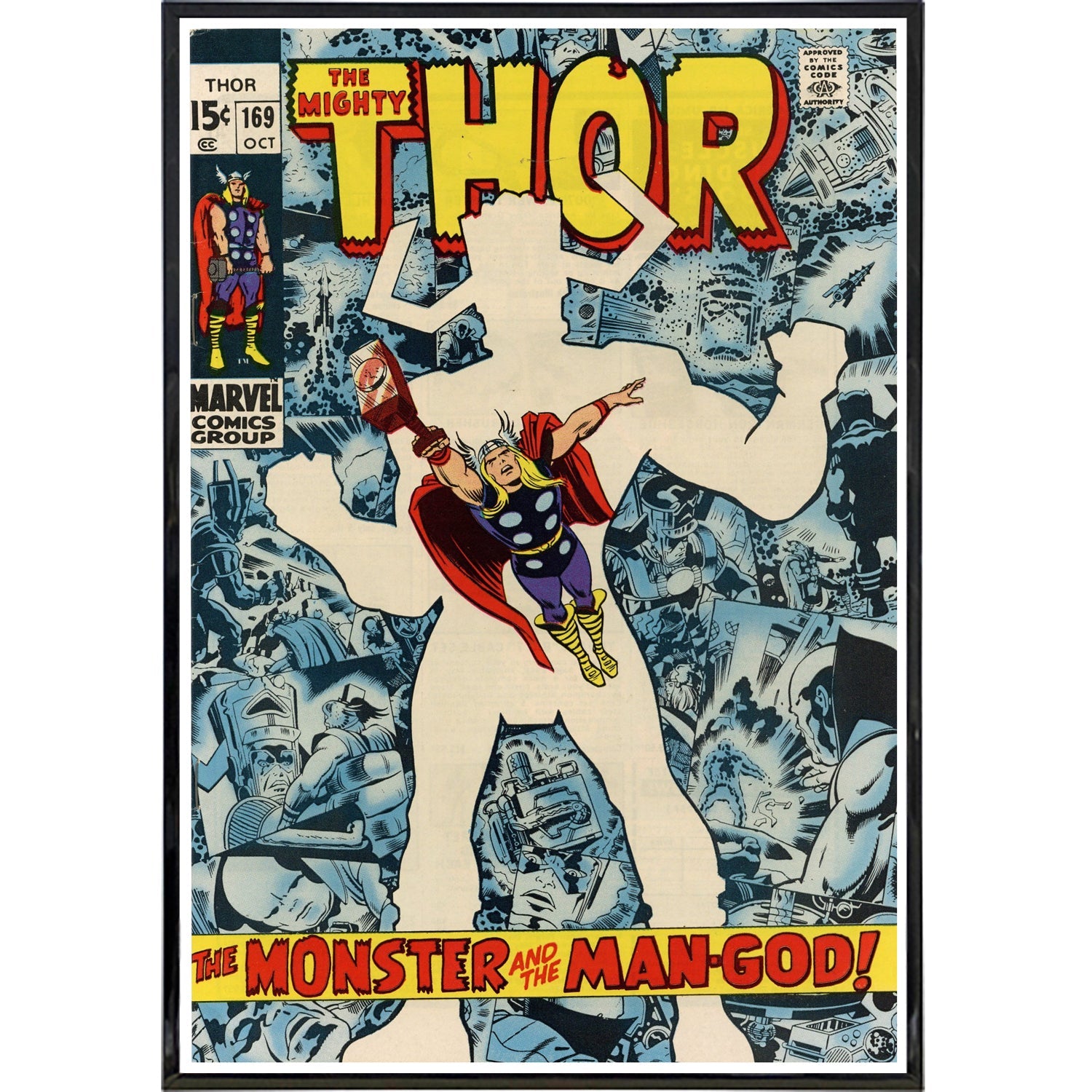 Thor Issue 169 Comic Cover Print - Shady Front