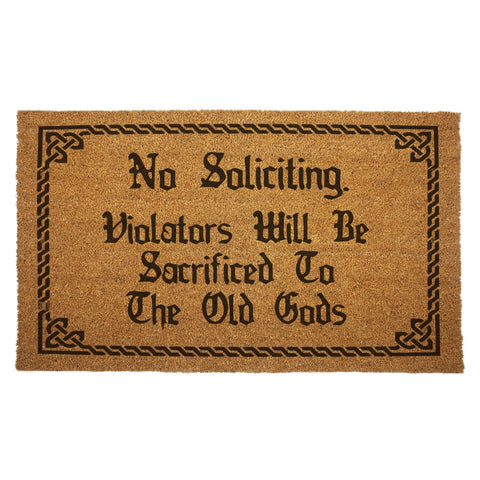 Violators Will Be Sacrificed Door Mat