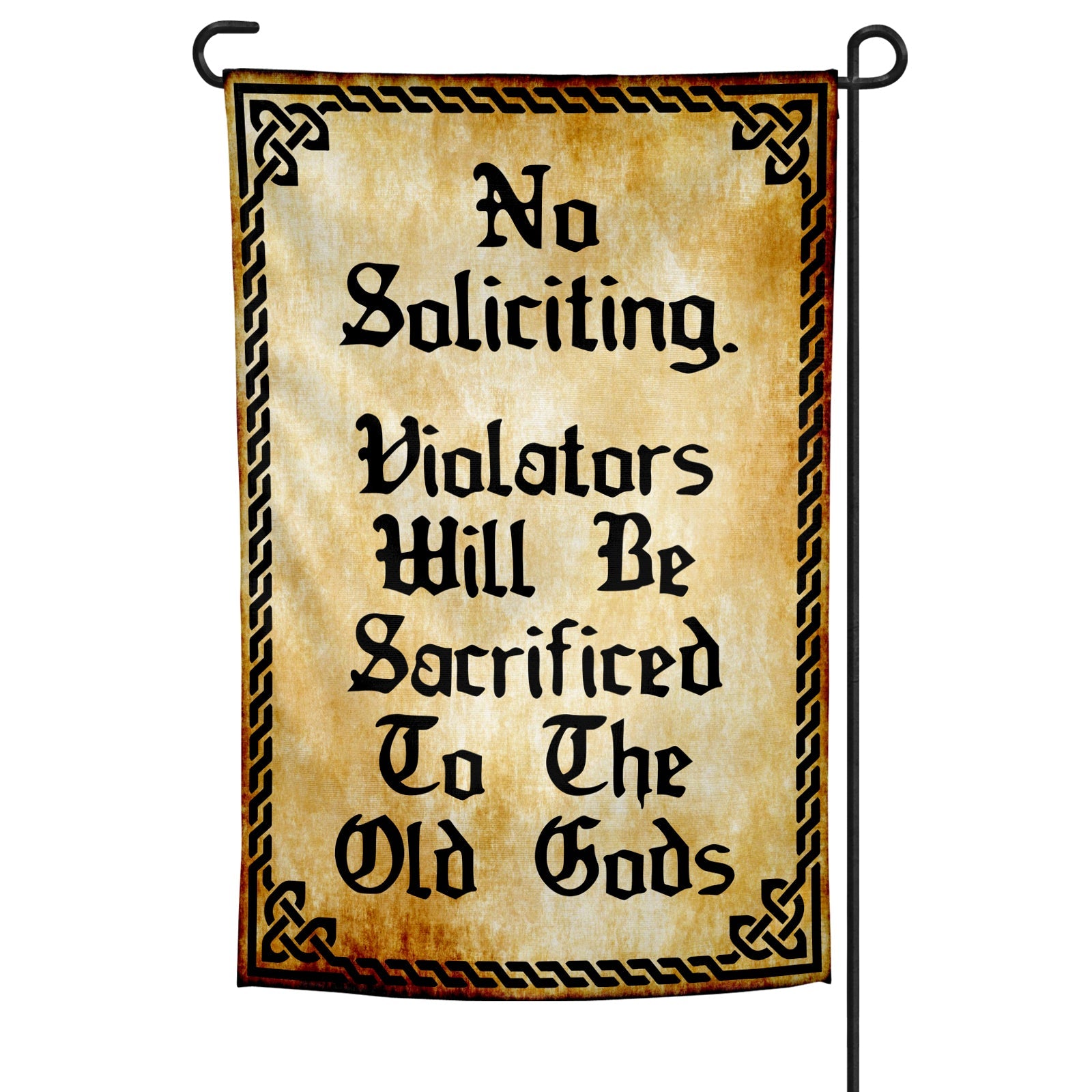 Violators Will Be Sacrificed Garden Flag - The Original Underground