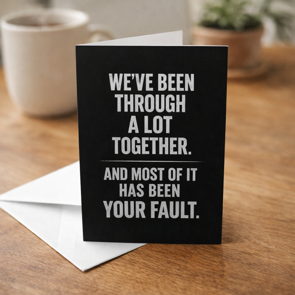 We've Been Through a Lot Together Card - The Original Underground