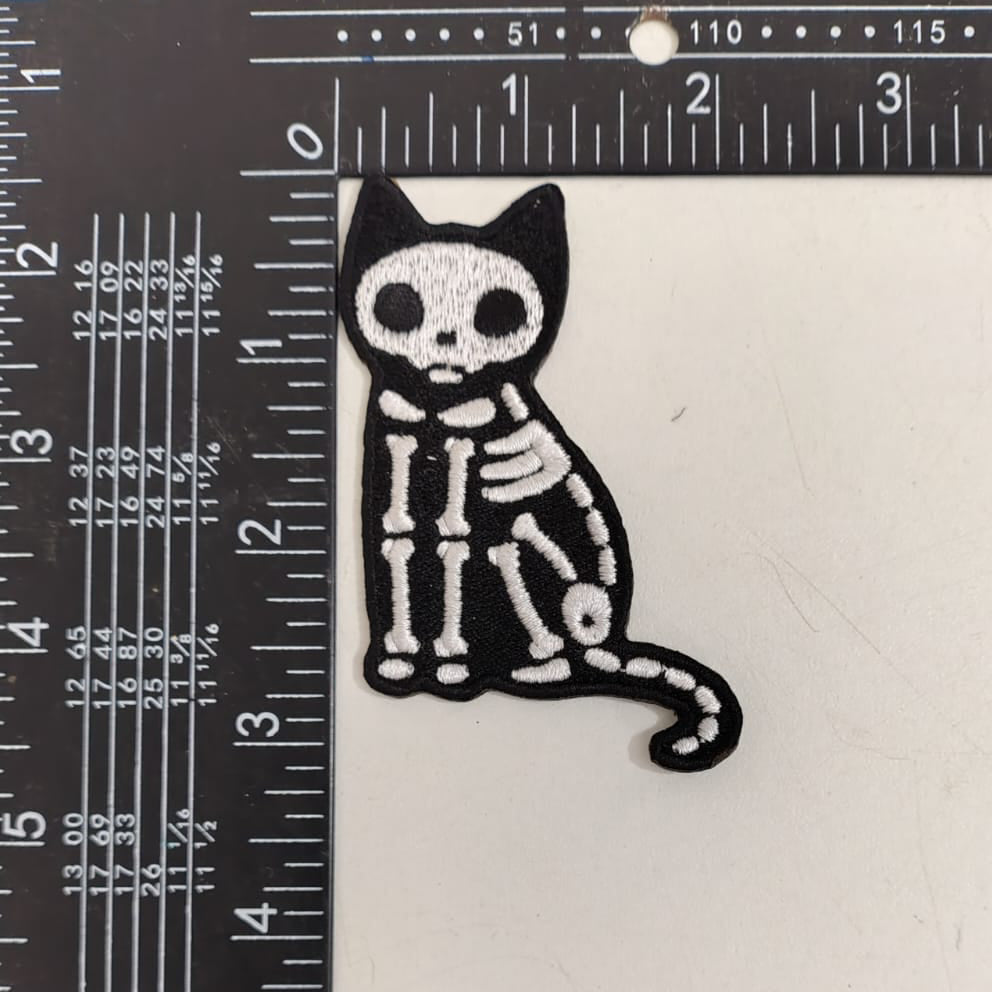 Skeleton Cat Patch - The Original Underground