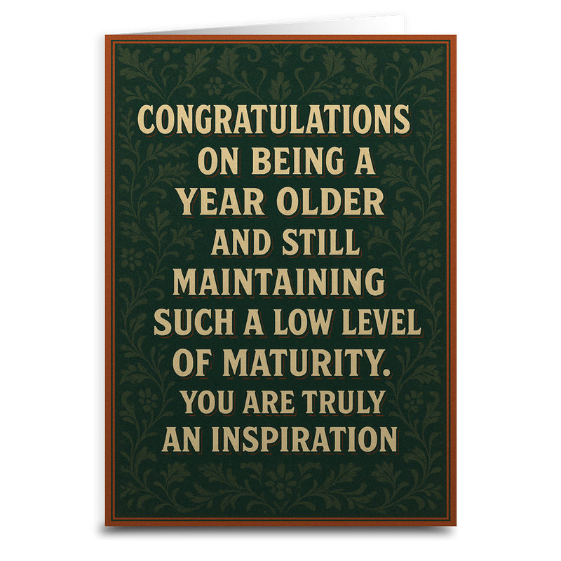 Tarjeta de cumpleaños: Eres una verdadera inspiración