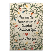 Tangled Christmas Lights Holiday Greeting Card - The Original Underground