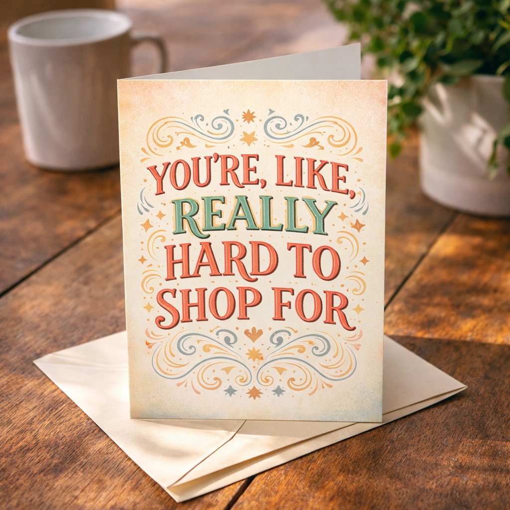 You're Like Really Hard to Shop For Card - The Original Underground