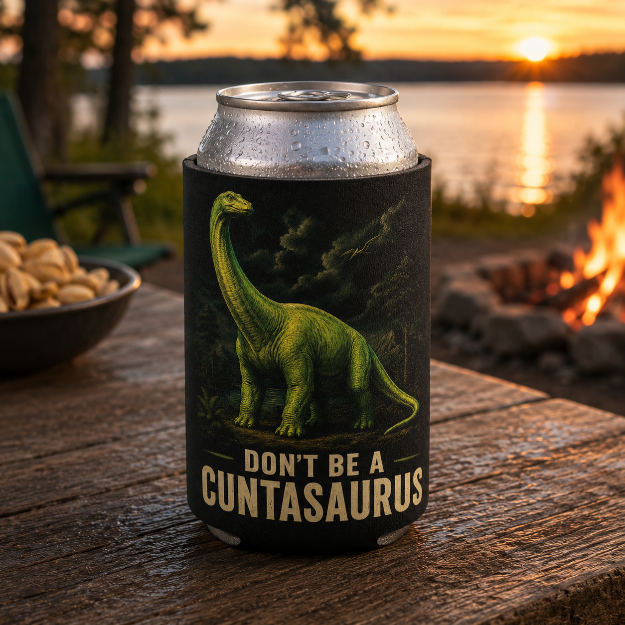 Don't Be a Cuntasauraus Can Cooler - The Original Underground