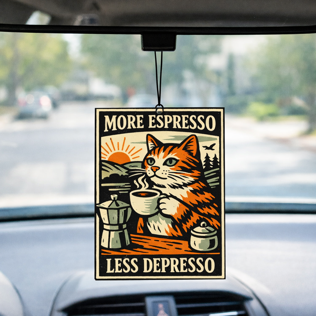 More Espresso Less Depresso Air Freshener - The Original Underground