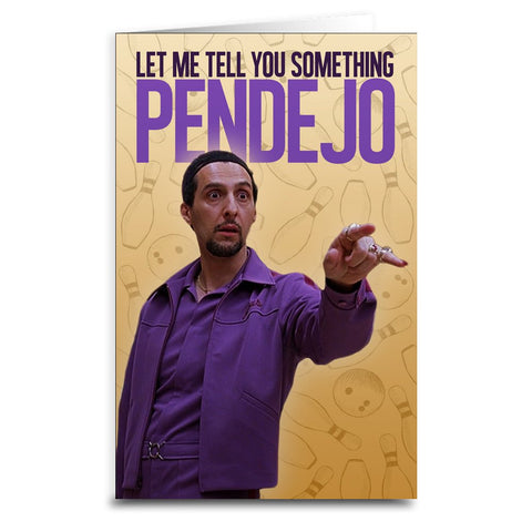 Big Lebowski "Let Me Tell You Something" Card - The Original Underground