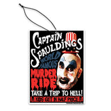 Captain Spaulding's Murder Ride Air Freshener - The Original Underground