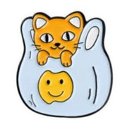 Cat in a Bag Enamel Pin - The Original Underground
