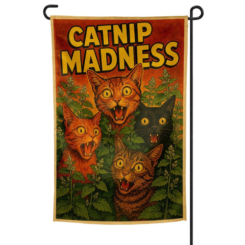 Catnip Madness Garden Flag - The Original Underground