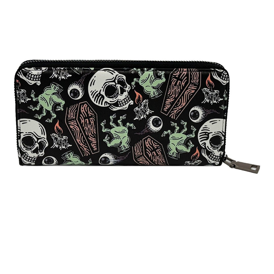 Coffins and Skulls Clutch Handbag - The Original Underground