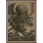 Cthulu Traditional Ukiyo - E Style Poster Print - The Original Underground
