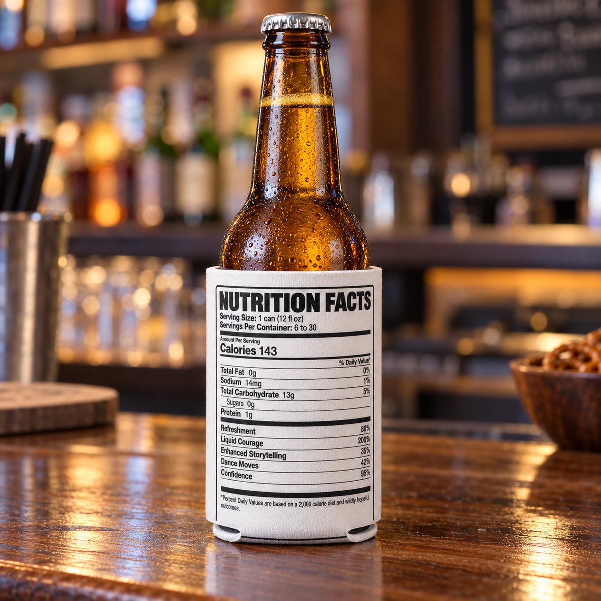 Beer Nutrition Facts Koozie - The Original Underground