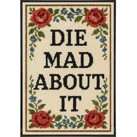 Die Mad About It Needlepoint Poster Print - The Original Underground
