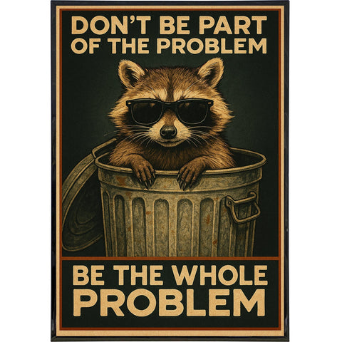 Don't Be Part of the Problem Be the Whole Problem Poster Print - The Original Underground