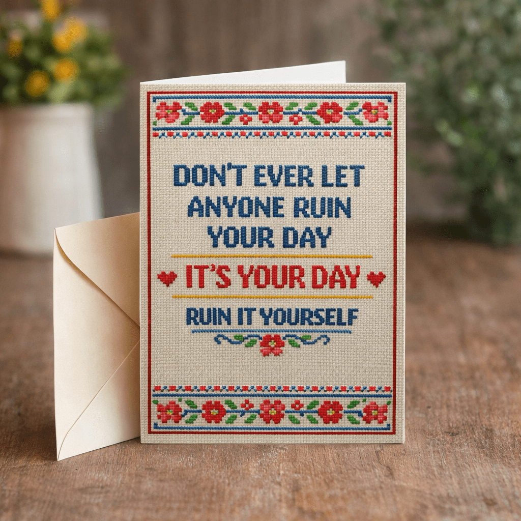 Don't Ever Let Anyone Ruin Your Day Card - The Original Underground