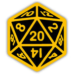 Dungeons & Dragons 20 Sided Die Sticker - The Original Underground