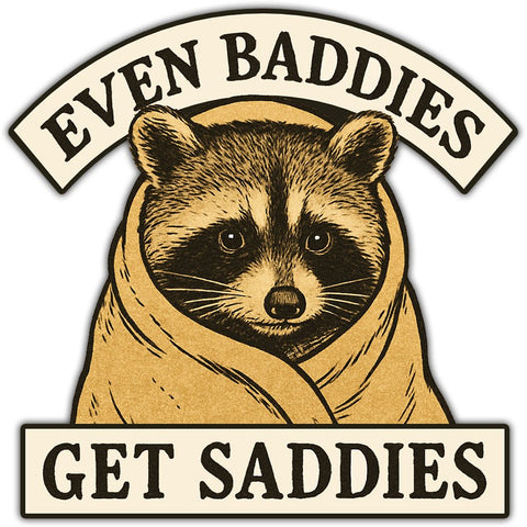 Even Baddies Get Saddies Sticker - The Original Underground