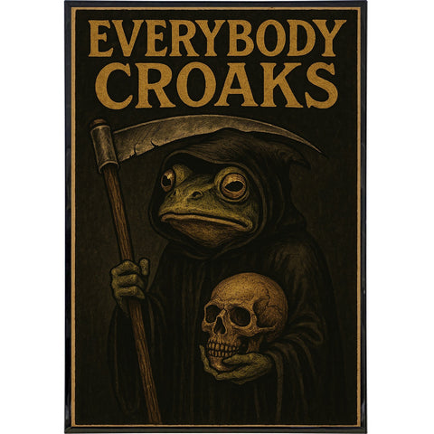 Everybody Croaks Poster Print - The Original Underground