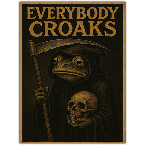 Everybody Croaks Sticker - The Original Underground