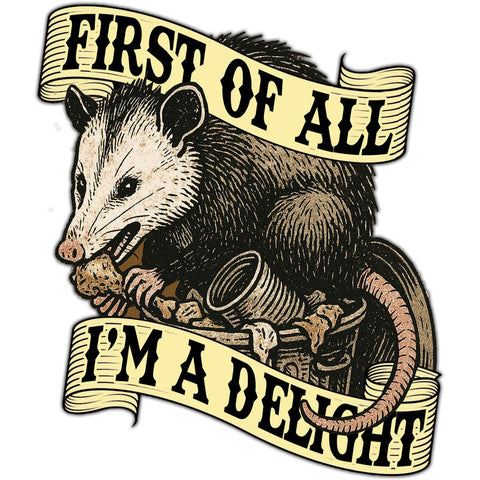 First of All I'm a Delight Car Magnet - The Original Underground