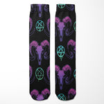 Goat Skulls and Pentacles Socks - The Original Underground