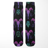 Goat Skulls and Pentacles Socks - The Original Underground
