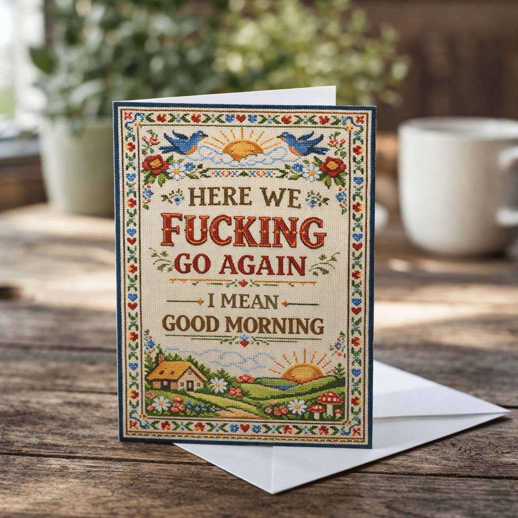 Here We F--king Go Again Card - The Original Underground