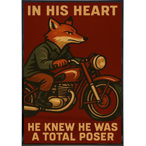 In His Heart He Knew He Was a Total Poser Poster Print - The Original Underground