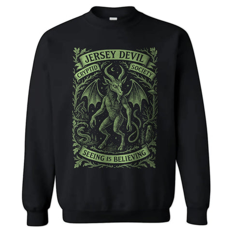 Jersey Devil Cryptid Society Crewneck Sweatshirt - The Original Underground