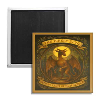 Jersey Devil Patron Saint of New Jersey Fridge Magnet - The Original Underground