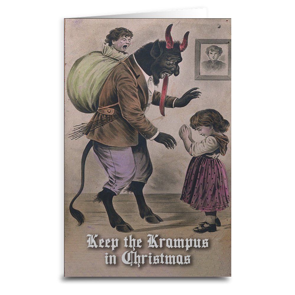 Keep the Krampus in Christmas Greeting Card - The Original Underground
