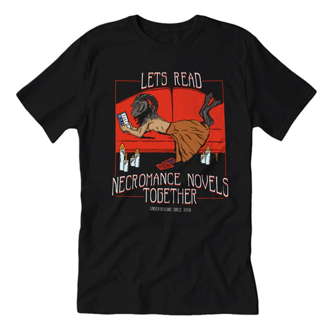 Let's Read Necromance Novels Together Guys Shirt - The Original Underground