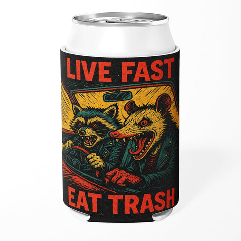 Live Fast Eat Trash Can Cooler - The Original Underground